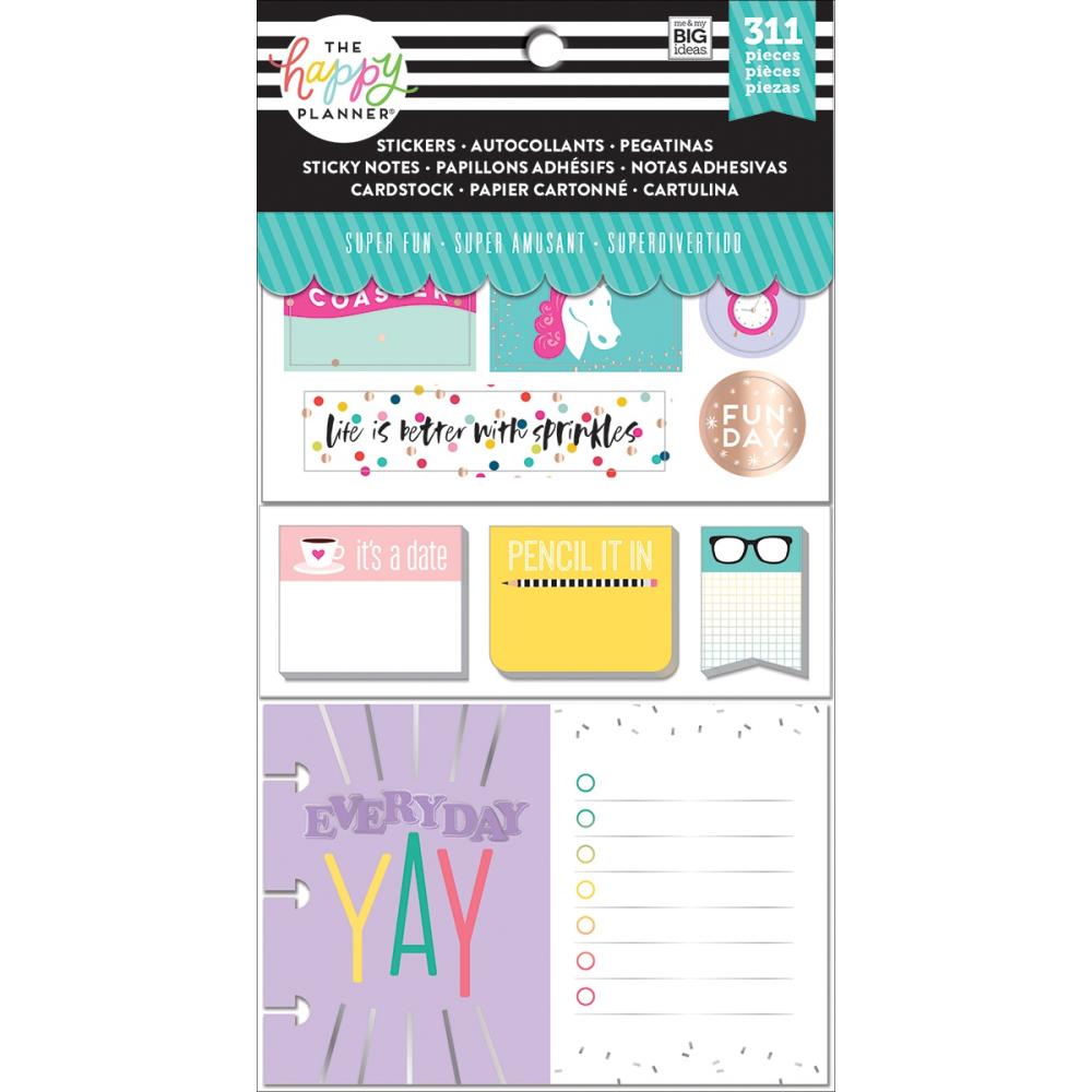 Me & My Big Ideas Happy Planner Note Cards/Stickers - Super Fun