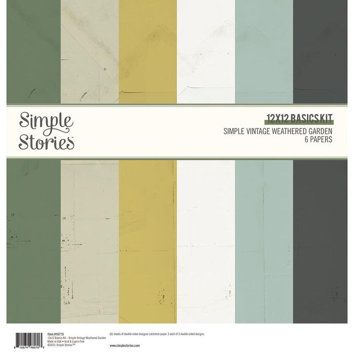 Simple Stories Simple Vintage Weathered Garden - 12x12 Basics Kit