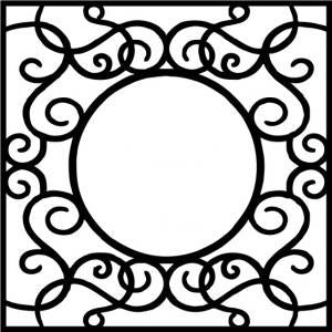 That Special Touch 6x6 Mask - Swirl Frame