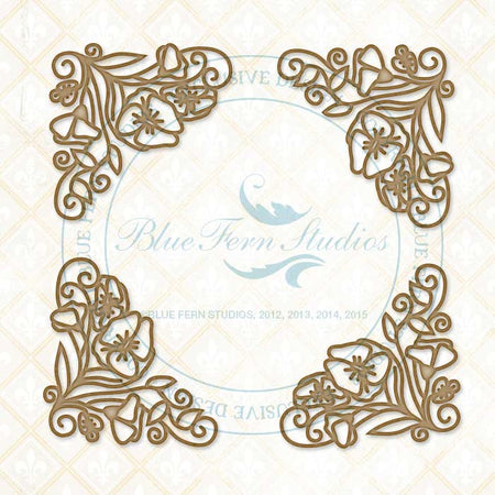 Blue Fern Studios - Swirled Floral Corners