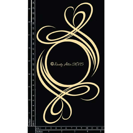 Dusty Attic - Swirly Frame