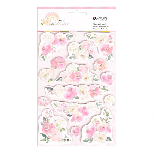 Rosie's Studio Softly Spoken - Dimensional Embellishments