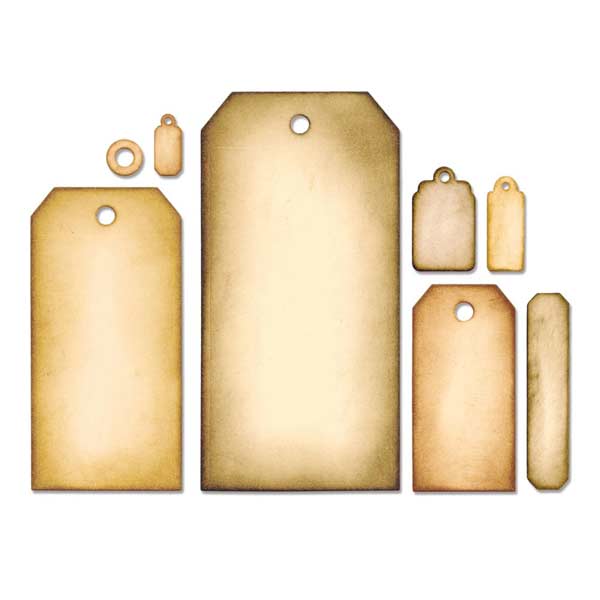 Sizzix Tim Holtz Alterations Framelits Die Set - Tag Collection