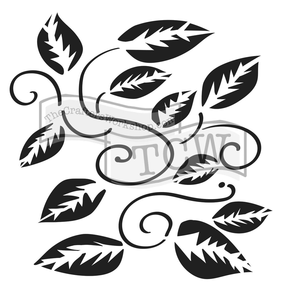 Crafter's Workshop 6x6 Template - Tangled Vine