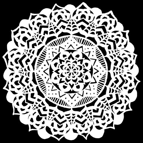 Crafter's Workshop 6x6 Template - Fancy Mandala