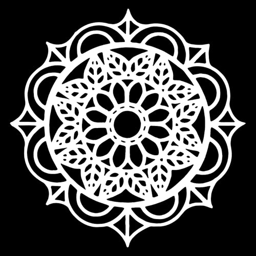 Crafter's Workshop 6x6 Template - Leaf Emblem