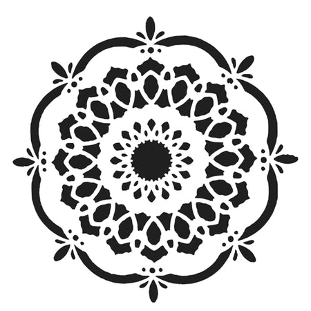 Crafter's Workshop 6x6 Template - Handcut Blossom