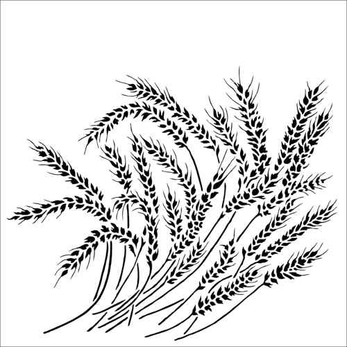 Crafter's Workshop 6x6 Template - Wheat Stalks