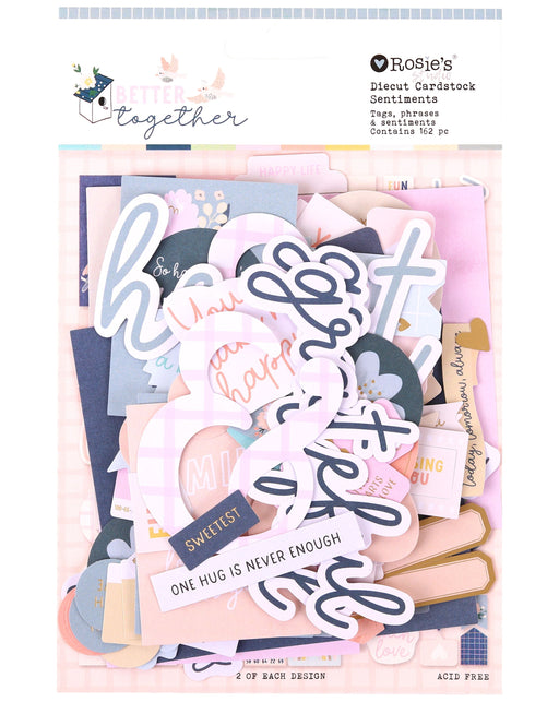 Rosie's Studio It's Better Together - Diecut Ephemera Sentiments