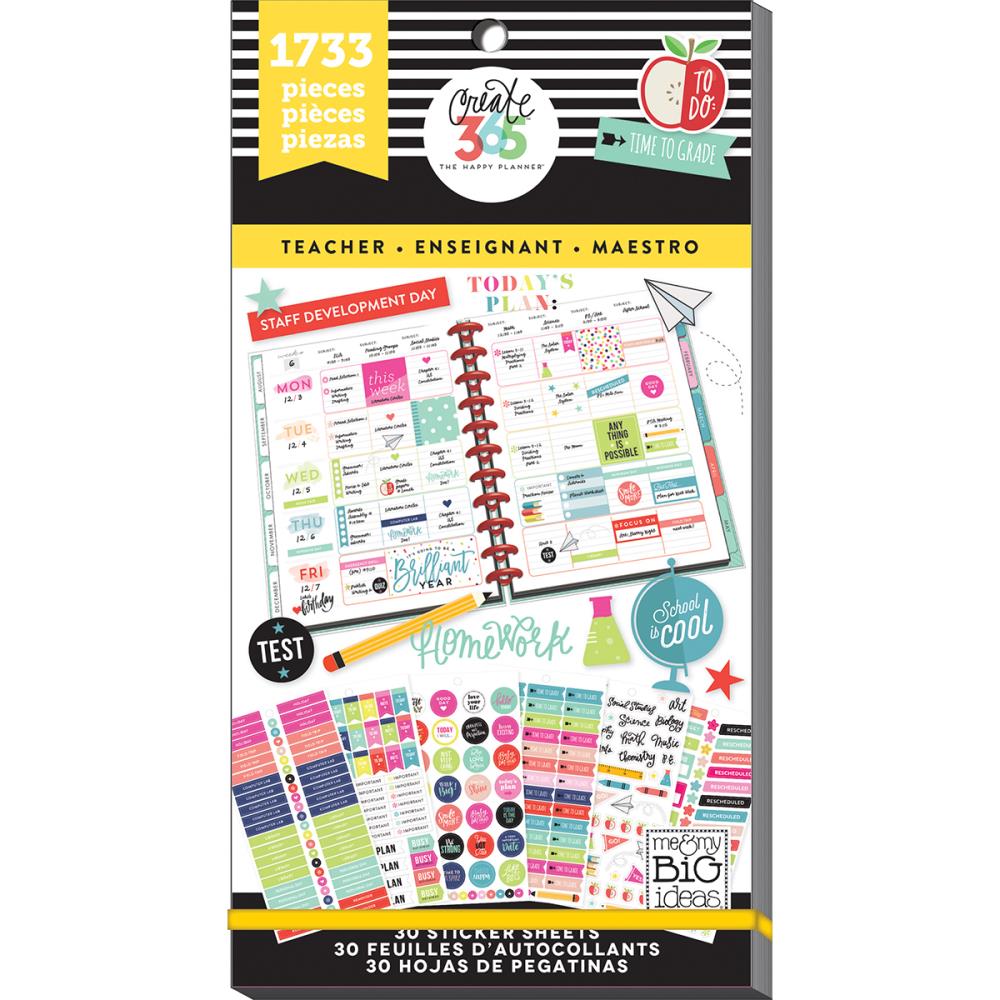 Me & My Big Ideas Happy Planner - Sticker Value Pack Teacher