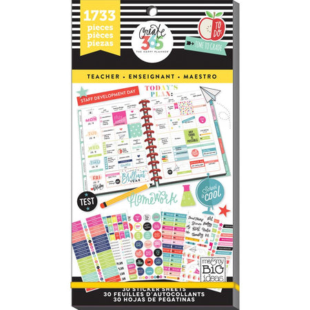 Me & My Big Ideas Happy Planner - Sticker Value Pack Teacher