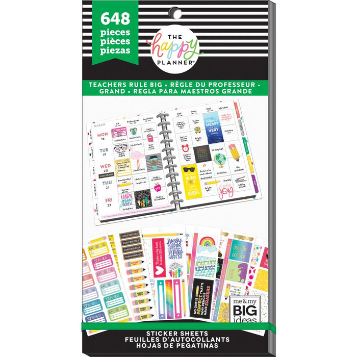 Me & My Big Ideas Happy Planner - Sticker Value Pack Teachers Rule Big