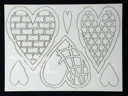 Tando Creative Thins - Textured Hearts