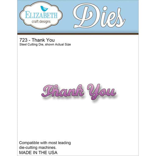 Elizabeth Craft Designs Die - Thank You