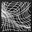 StencilGirl 6x6 Stencil - Thick Crossed Line Waves