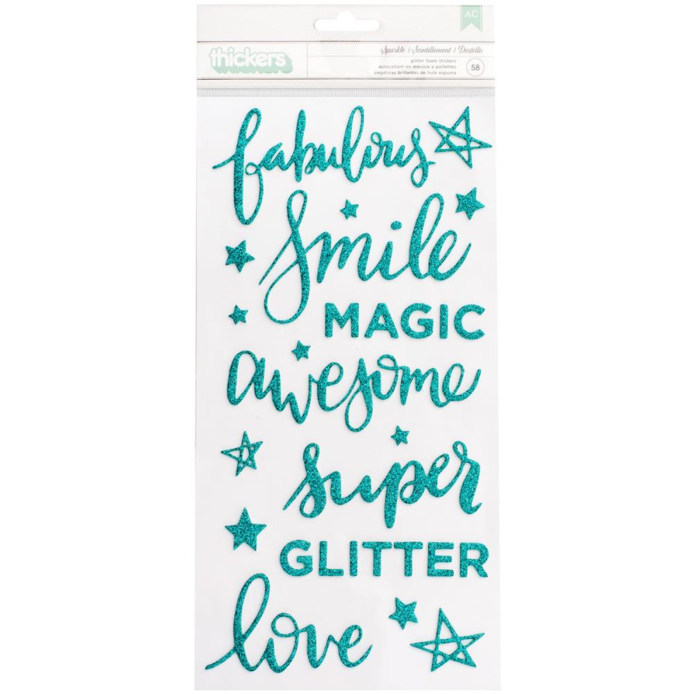 American Crafts Shimelle Glitter Girl - Glitter Foam Sparkle Thickers 