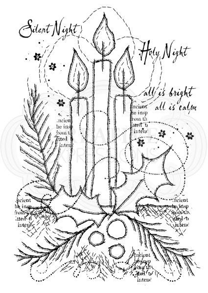 Woodware Clear Magic Singles Stamps - Three Candles