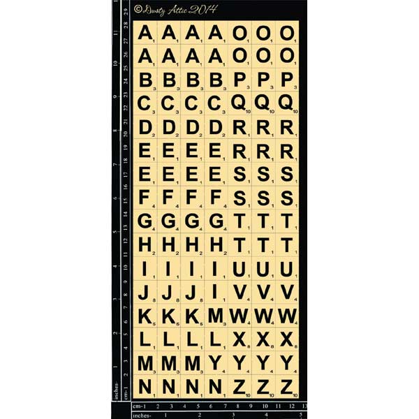 Dusty Attic - Tile ABC Set