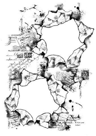 Woodware Clear Magic Singles Stamps - Torn Paper Frames