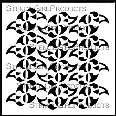 StencilGirl 6x6 Stencil - Tribal Birds