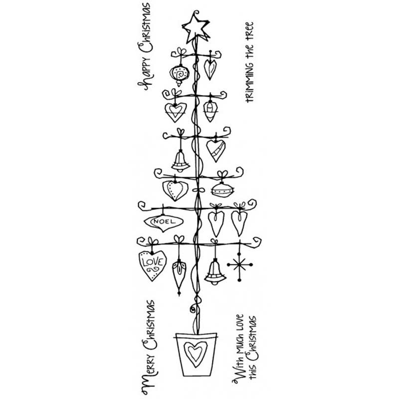 Woodware Clear Magic Singles Stamps - Trimming The Tree