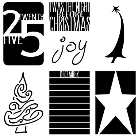 Crafter's Workshop 6x6 Template - Twas The Night