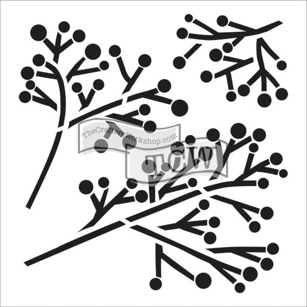 Crafter's Workshop 6x6 Template - Twig & Berries