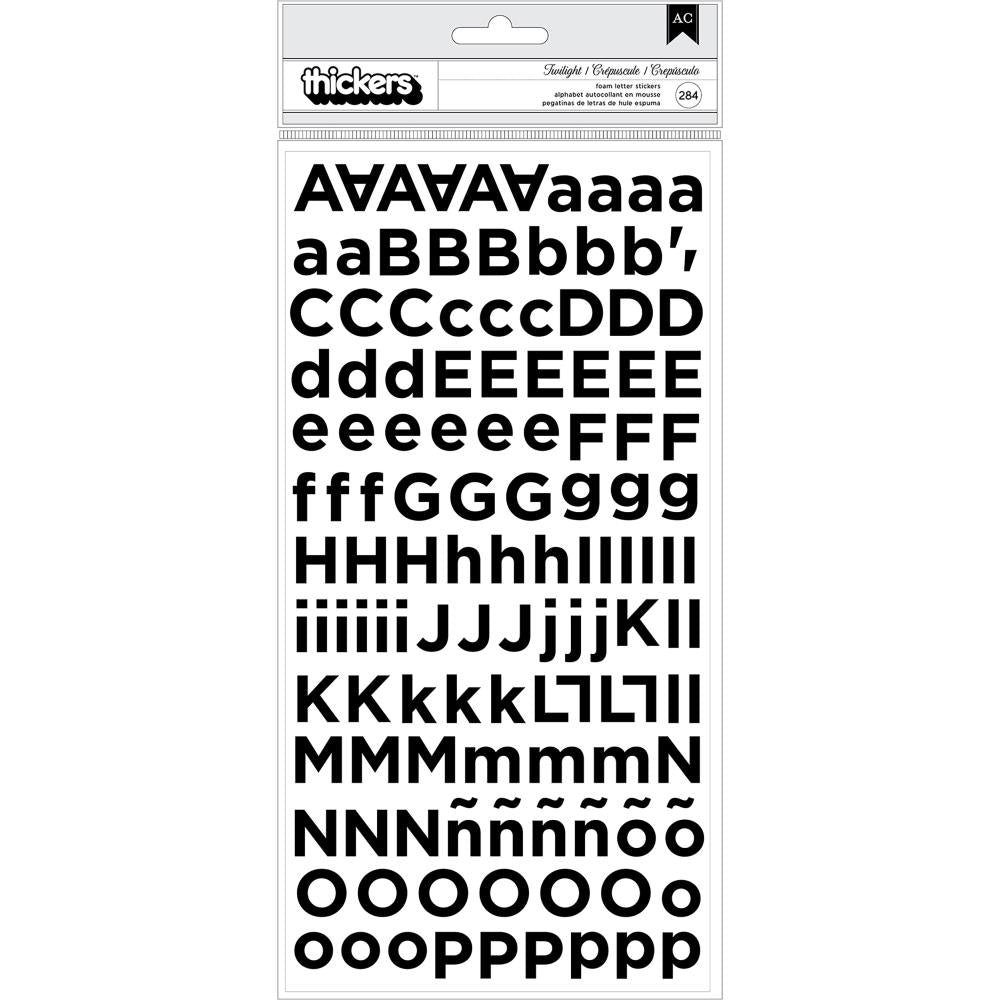 American Crafts Amy Tan Shine On Twilight Foam Thickers - Black