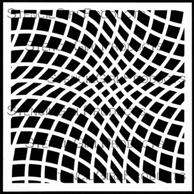 StencilGirl 6x6 Stencil - Twist Lattice