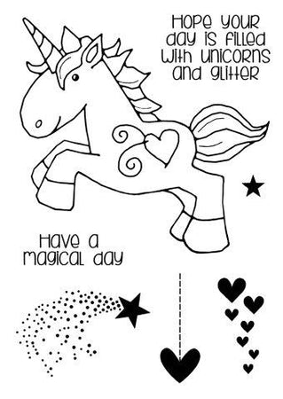 Woodware Clear Magic Singles Stamps - Unicorn