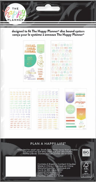 Me & My Big Ideas Happy Planner - Reach New Heights 5 Sticker Sheets