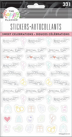 Me & My Big Ideas Happy Planner - Sweet Celebrations 5 Sticker Sheets