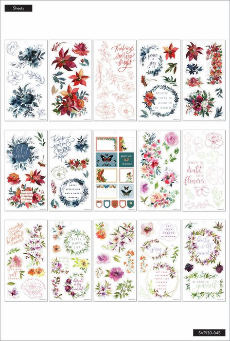 Me & My Big Ideas Happy Planner Sticker Value Pack - Seasonal Floral Classic