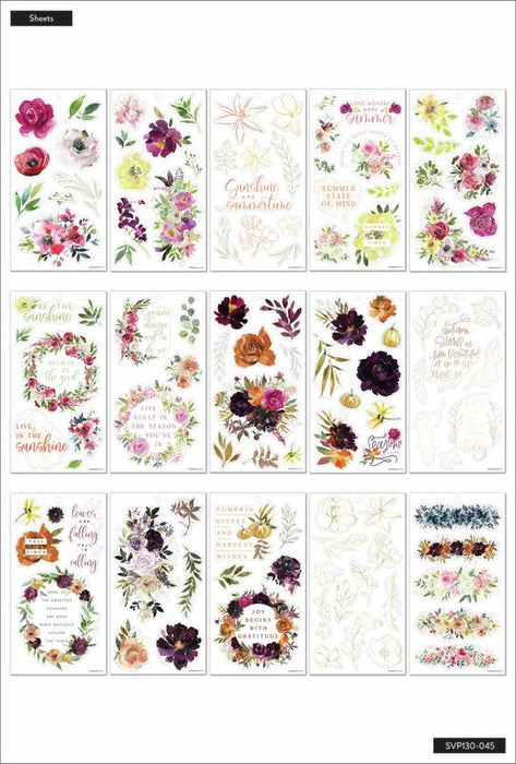 Me & My Big Ideas Happy Planner Sticker Value Pack - Seasonal Floral Classic