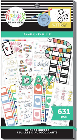 Me & My Big Ideas Happy Planner Sticker Value Pack - Family