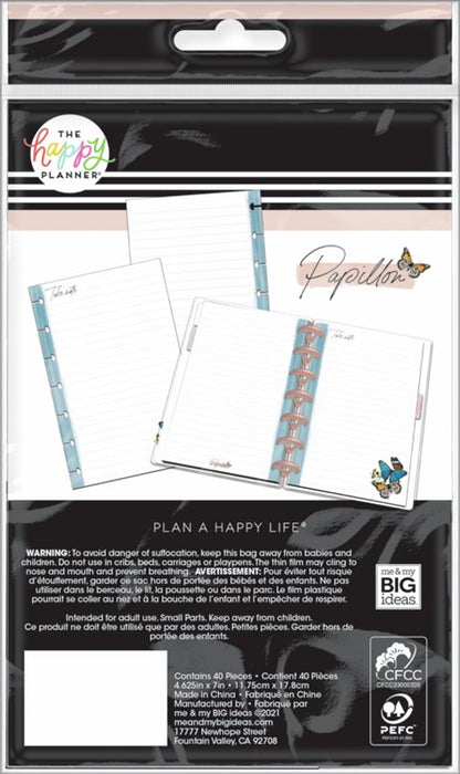 Me & My Big Ideas Happy Planner - Papillon Mini Fill Paper