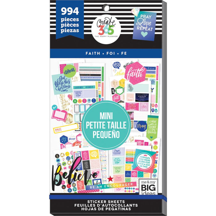 Me & My Big Ideas Happy Planner - Sticker Value Pack Mini Faith