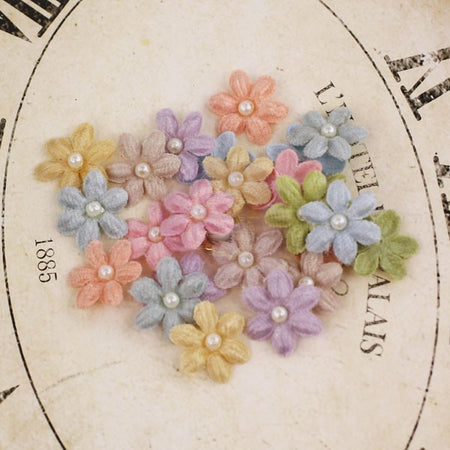Prima Velvet Rainbow Flowers - Pastel