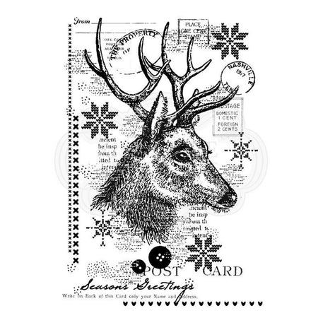 Woodware Clear Magic Singles Stamps - Vintage Deer