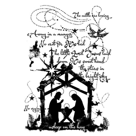 Woodware Clear Magic Singles Stamps - Vintage Nativity