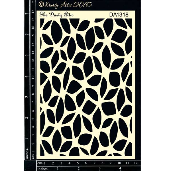 Dusty Attic Stencil - Warped Flower