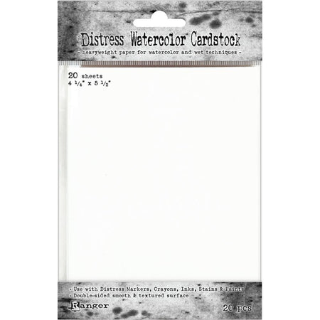 Ranger Tim Holtz Distress Watercolor Cardstock 4.25"x5.5"