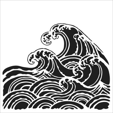 Crafter's Workshop 6x6 Template - Wave