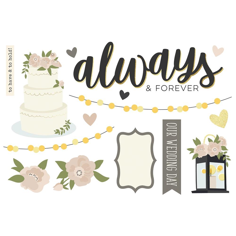 Simple Stories Page Pieces - Wedding