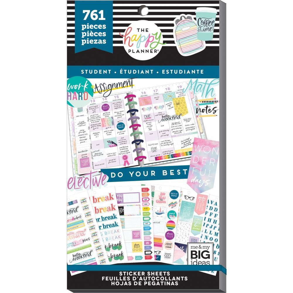 Me & My Big Ideas Happy Planner - Sticker Value Pack Student Whatever