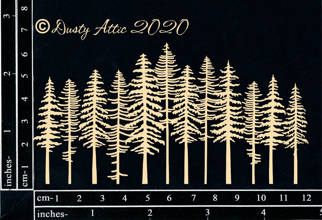 Dusty Attic - Winter Forest Mini Border