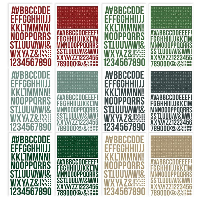 Simple Stories Color Vibe Alpha Sticker Book - Winter