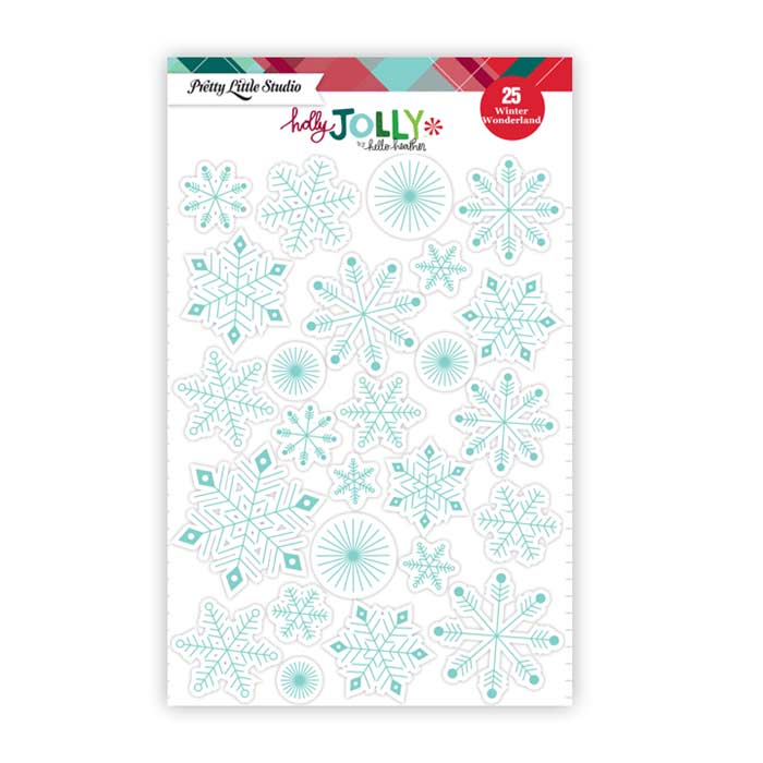 Pretty Little Studio Holly Jolly - Winter Wonderland Clear Stickers