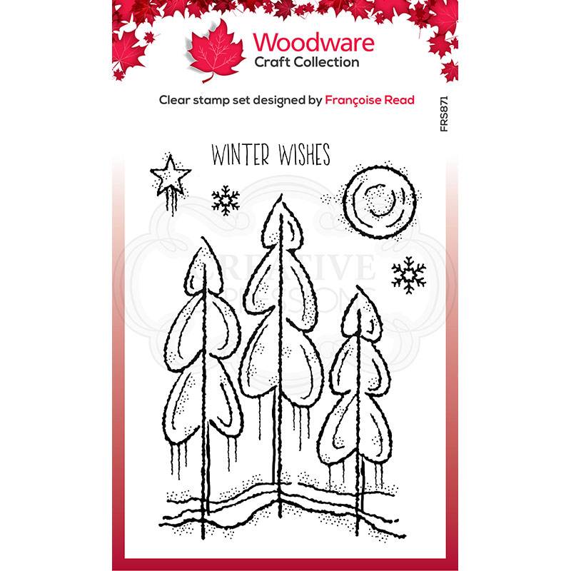 Woodware Clear Magic Singles Stamp - Winter Tree