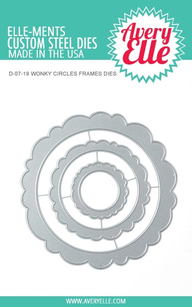 Avery Elle Elle-ments Die - Wonky Circles Frames 
